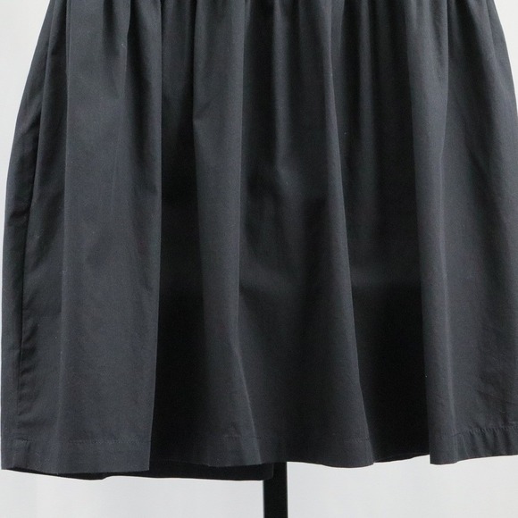 Madewell Poplin Puffed Sleeve Mini Dress Smocked XL Black - Picture 9 of 13